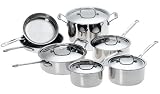 Cuisinart Chef's Classic Stainless-Steel 12-Piece Cookware Set