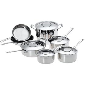 Cuisinart Chef's Classic Stainless Steel 12-Piece Cookware Set