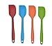 Bekith 8.5 inch Silicone Spatula Set of 4- One Piece Design Hygienic Solid Silicone Design- Premium Silicone Utensils Set - Perfect Silicone Scraper - Essential Cooking Gadget and Bakeware Tool