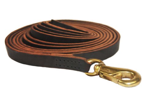 3 foot leather dog leash