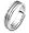 6mm Wide Titanium & 18 Karat White Gold Wedding Band Ring - 4