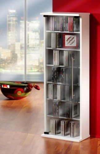 VCM 21067 VCM CD/DVD-Turm \"Marino\" f&uuml;r 150 CDs, kirschbaum Preisvergleich