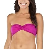 Mossimo® Black: Women's Interlocking Bandeau Swim Top - Fuchsia Pink M