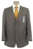 Kenneth Cole - Kenneth Cole Mens Single Breasted 2 Button Gray Pinstripe Wool Suit - Size 44R