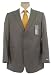 Apparel : Kenneth Cole Mens Single Breasted 2 Button Gray Pinstripe Wool Suit - Size 42S