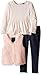 Nautica Girls' Teddy Faux Fur Vest, Shirt and Jegging Set