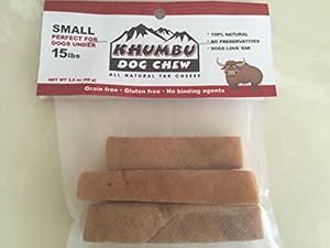 All Natural Yak Cheese From Himalayan Foothills - Pure Vegetarian. Exceptional Alternative for Rawhides, Antlers, and Sticks. For Small Dogs (3-4 Pieces). Chew Weight: 3.5 Oz