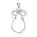 Sterling Silver Heart Charm Holder with 20 inch Sterling Silver Chain