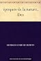 �poques de la nature, Des