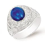 Men's Sterling Silver CZ Graduation Ring - S00071 - 16mm x 16mm.