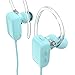 GLCON GS-06 Mini Blue Sports Sweatproof Wireless Stereo Bluetooth 4.0 Headset BT Headphones Earphone Earpiece Earbuds with Microphone Mic, A2DP, Noise Cancellation, Music Streaming and Control, Great for Sports, GYM, Running, Exercises, for Apple iPhone 5/5s/5c, iPhone 4/4s, iPad 1/2/3, new iPad, iPod and Samsung Galaxy S2, S3, S4, S5, Galaxy note 3, 2, 1 and other Android Cell Phone (Retail Package)