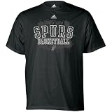San Antonio Spurs T Shirts : adidas San Antonio Spurs Black Burner T Shirts