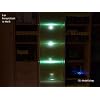 LED 2-er Glasbodenbeleuchtung-Komplett-Set in Wei�+Trafo+Fu�schalter