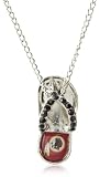 NFL Washington Redskins Crystal Flip Flop Necklace