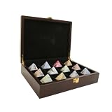 Burlwood Color Wooden Tea Chest 12 CT.