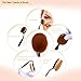 New Professional 10 Pcs Soft Oval Toothbrush Makeup Brush Sets Foundation Brushes Cream Contour Powder Blush Concealer Brush Makeup Cosmetics Tool Set