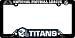 Tennessee Titans License Plate Frame Two Pack Set