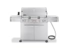Weber 2880001 Summit S-670 Grill, Natural Gas, Stainless Steel