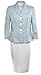 Le Suit White Women's Petite Textured Skirt Suit Set @039