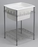 Kohler Sterling 996-0 Latitude Utility Sink with Stand, 25 x 22 x 36 (Basin Depth is 12), White