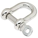 D SHACKLE-SS-3/16 INCH