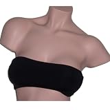 Calvin Klein Black Meryl Luster Stretch Strapless Bra D2078 Small