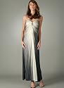 Pleated Ombre Broach Formal for Bridesmaid Formal Prom