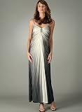 Pleated Ombre Broach Formal for Bridesmaid Formal Prom
