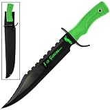 Merciless Zombie Killer Sawback Stainless Steel Outdoor Fix Blade Bowie Knife