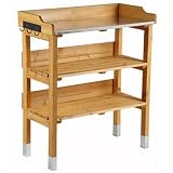 Eigenschaften SIENAGARD 605599 / SIENAGARD 605599 Pflanztisch 76x37x89cm, braun, verzinkte Arbeitsplatte