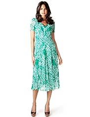 Per Una Fit & Flare Crinkle Midi Dress