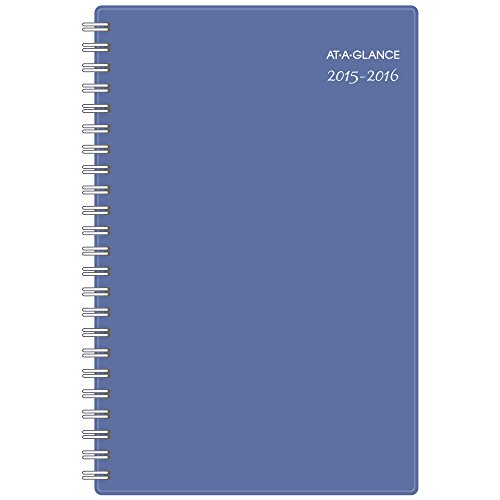 AT-A-GLANCE Weekly / Monthly Planner, Joy Design, Academic Year, 12 Months, July 2015-June 2016, 4.88 x 8 Inch Page Size (882-200A)