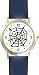 Spider Web No.2 - Animal - WATCHBUDDY® DELUXE TWO-TONE THEME WATCH - Arabic Numbers - Blue Leather Strap-Size-Children's Size-Small ( Boy's Size & Girl's Size )