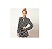 Womens Black White Polka Dot Suit with Belt and Back Spilt Jumpsuit