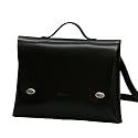 Rozan Leather Briefcase A4 Black