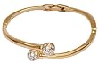 Link Fashion Bracelet Costume Jewellery Gold Plated Metal with Cubic Zirconia India (KB314)