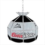 Trademark Coors Light stained glass Tiffany lamp - 16-inch diameter