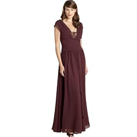 Formal Evening Dress -Mother of Bride & Groom, Wedding, Party, MOB Gown by Sean Collection (7343) CHOCOLATE