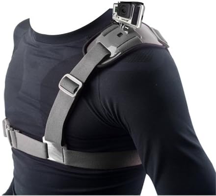 FPV Adjustable Flexible Elastic Chest Single Shoulder Strap Mount Harness Stabilizer Support for GoPro Hero 1, Hero 2, Hero 3, Hero 3+, Hero 3 Plus, Hero 4 Camera