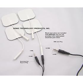 Sonic Technology's Branded Pre Gelled Self Adhesive Electrode Pads for TENS and EMS (Pack of 16 2" x 2" Pads)