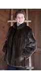 Women's Olivia Longhaired Beaver Fur Coat with Fox Fur Trim