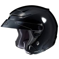 HJC Solid Men's FS-3 Half Face Motorcycle Helmet - Black