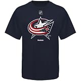 Reebok Columbus Blue Jackets Youth Navy Blue Logo Premier T-shirt (Small)