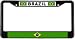 Brazil Brazilian Brasil Flag Black License Plate Frame Metal Holder