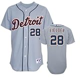 Detroit Tigers Jersey #28 Prince Fielder Gray Baseball Authentic Jersey Size 56