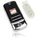 Verizon Alltel CDMA Motorola Krzr K1m Premium Transparent Clear Crystal Snap On Case Cover with Removable Ratcheting Belt Clip