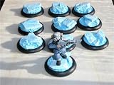 Wargames Figure Bases 30mm Set of 10 Random Ice World