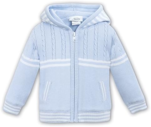 D-Knitted Jacket Blue/White-2Y