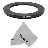 Goja 72-52MM Step-Down Adapter Ring (72MM Lens to 52MM Accessory) + Premium MagicFiber Microfiber Cleaning Cloth
