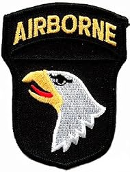 101st Airborne SSI Embroidered Patch US Army Screaming Eagles Iron-On Military Insignia